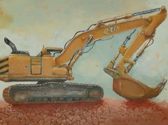 Road Work, Painting, Oil on Canvas