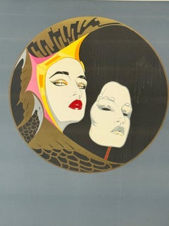 Masquarade #1, Large Modern Portrait by Leal
