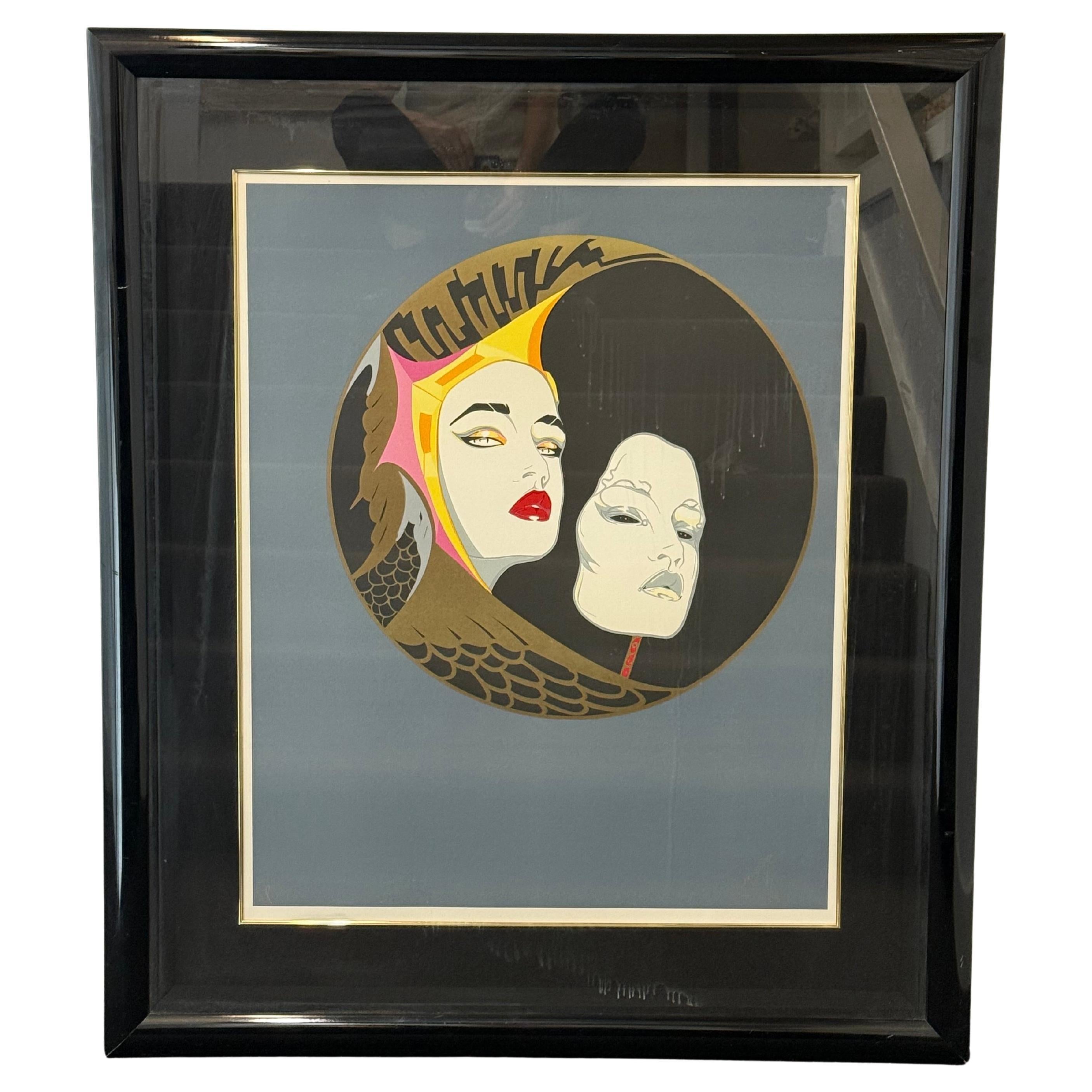 Steve Leal Figurative Print – Masquarade #1, Großes modernes Porträt von Leal