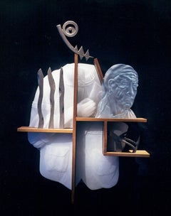 "Boxes of Dreams (Louise Nevelson)" sculpture portrait