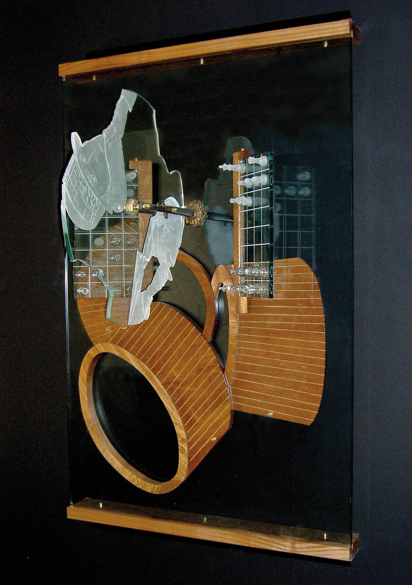 "Provocador (Marcel Duchamp)" escultura mural retrato