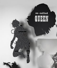 "You Are a Remarkable Woman, Kara Walker" wall sculpture portrait
