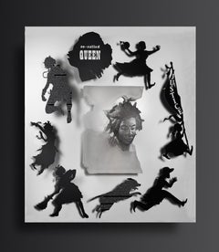 "You Are a Remarkable Woman, Kara Walker" wall sculpture portrait
