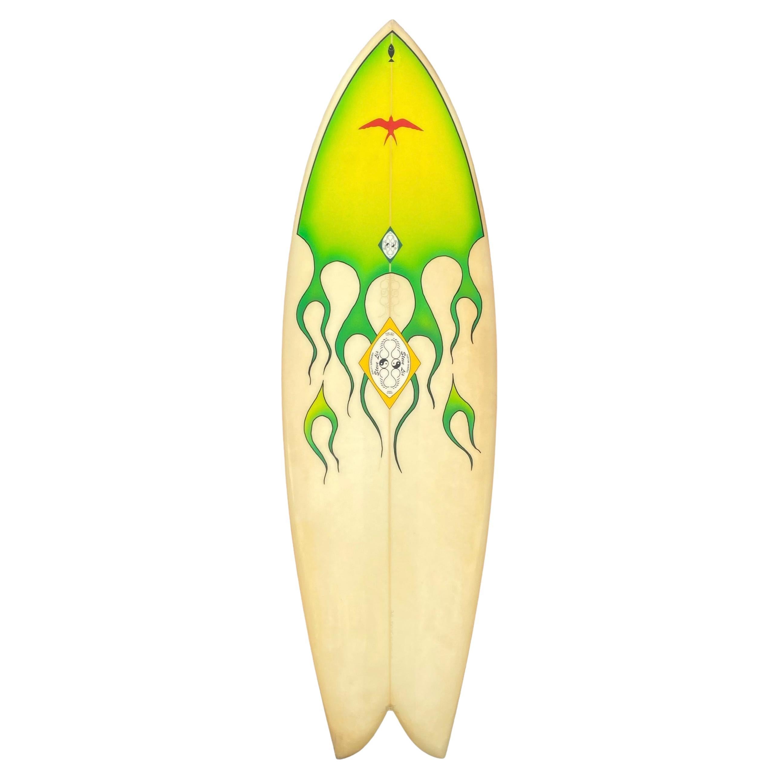 Steve Lis shaped ‘Flaming’ Fish surfboard