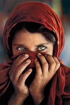 Afghan Girl Hiding Her Face, Peshawar, Pakistan, 1984 - Steve McCurry