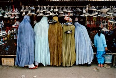 Vintage Afghan Women at Shoe Store, Kabul by Steve McCurry, 1992, Digital C-Print