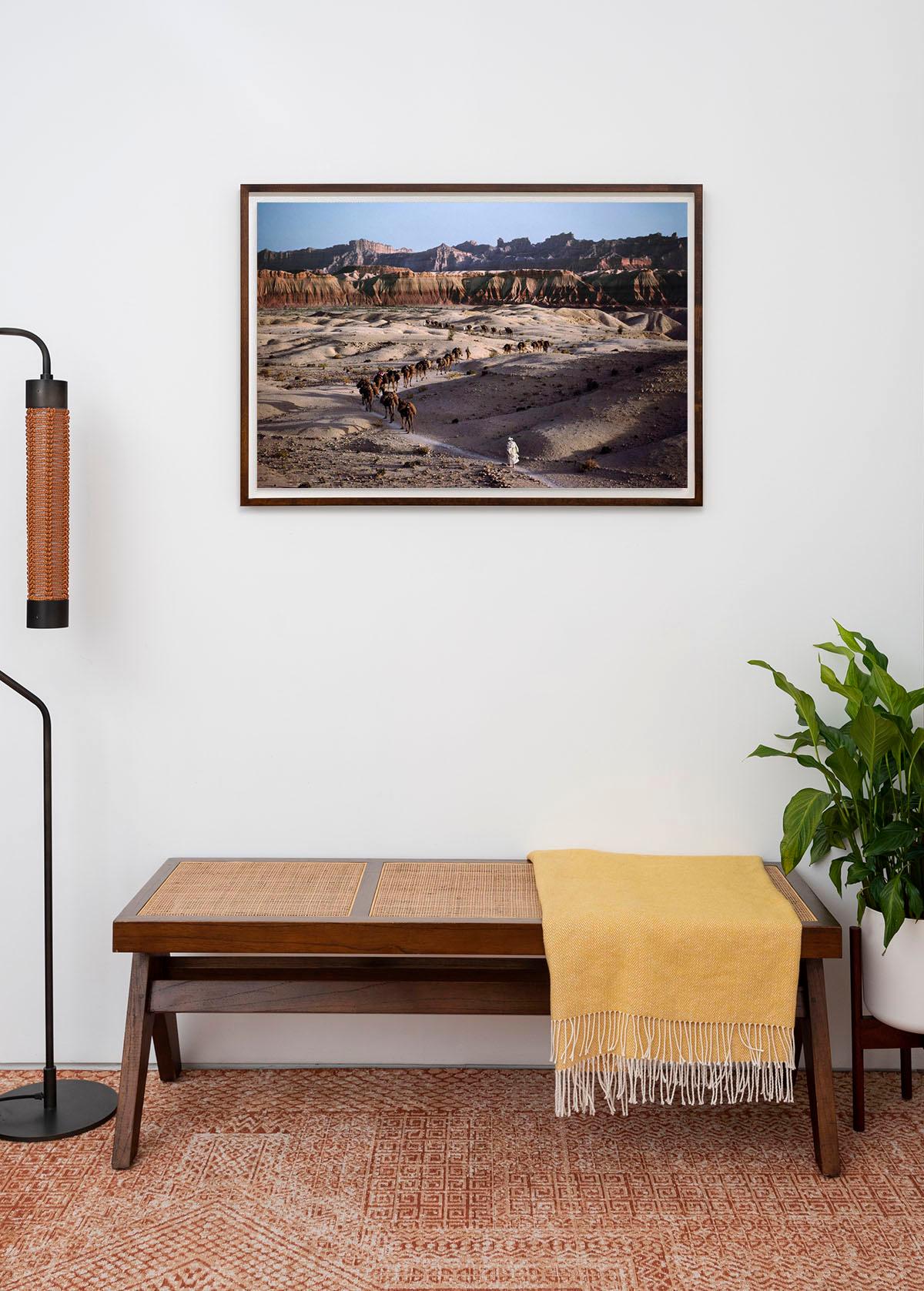 Caravane de chameaux, sud de l'Afghanistan, 1980 - Steve McCurry (Paysage couleur) en vente 2