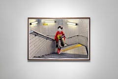 Geisha in Subway, Kyoto, Japan, 200 -Steve McCurry (Colour Portrait Photography)