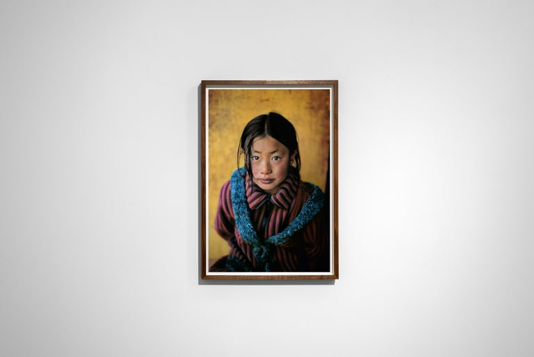 Girl in New Coat, Xigaze, Tibet, 2001 - Steve McCurry (Colour Portrait) For Sale 1