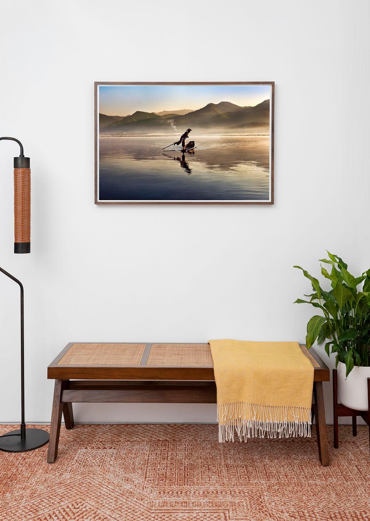 Intha Fisherman, Birmanie, 2011 - Steve McCurry (photographie de paysage couleur) en vente 1
