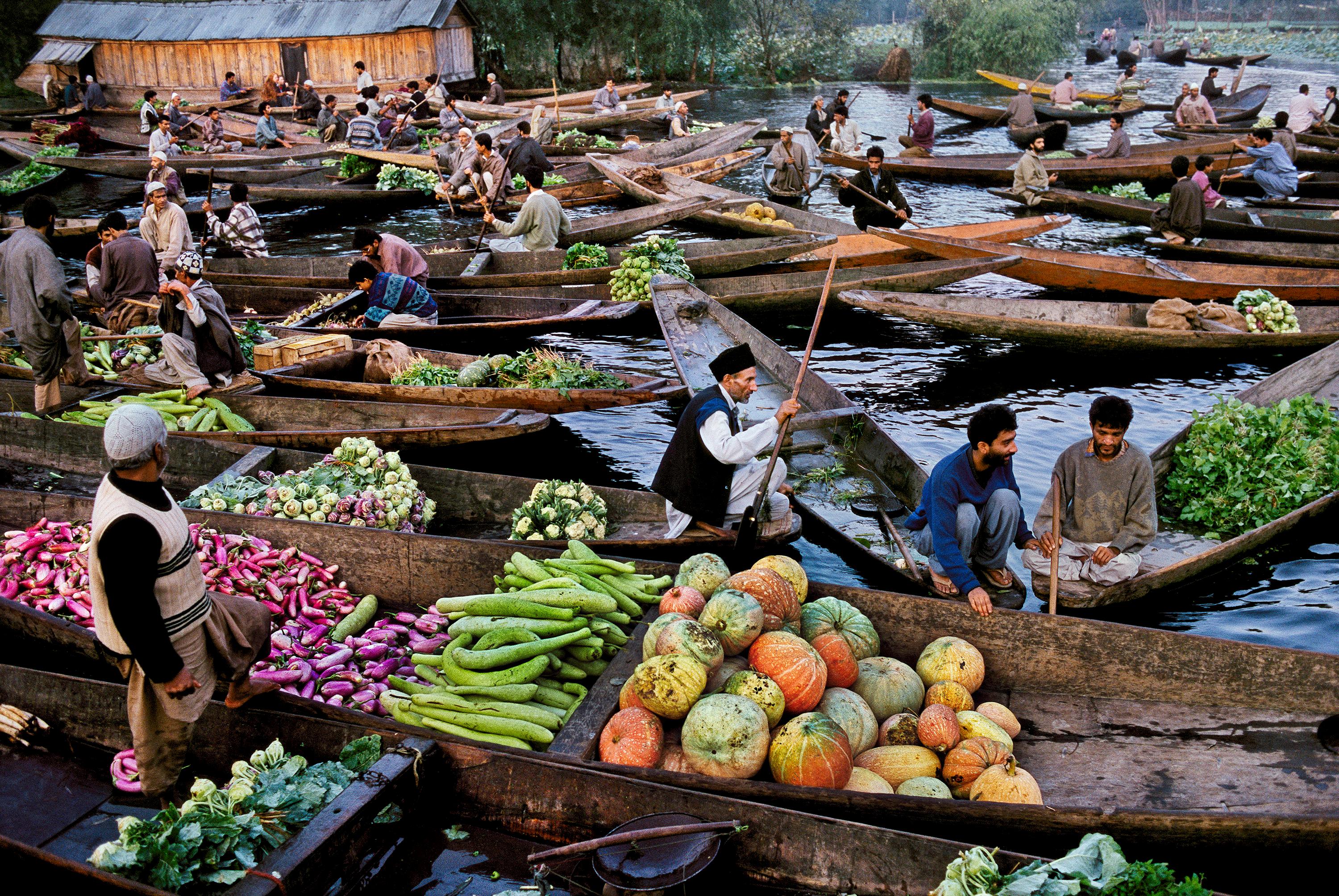 Market Vendors on Dal Lake, Kashmir, 1999 - Steve McCurry (Colour Photography)
Signed and numbered on photographer's edition label on reverse 
Digital c-type print
20 x 24 inches 
Edition of 30  

Also available in two larger sizes, please contact