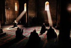 Men praying in a mosque, Srinagar, Kashmir