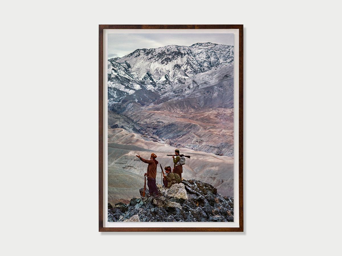 Mujahideen Stand Atop a Mountain in the Hindu Kush, 1984 - Steve McCurry For Sale 1