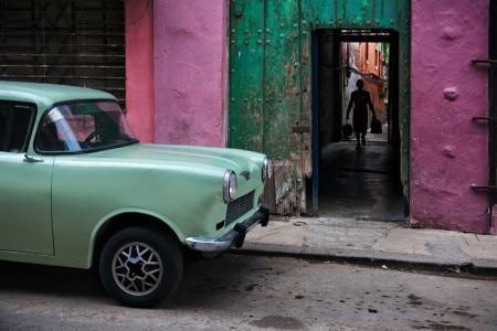 Steve McCurry Color Photograph - Russian Car in Old Havana, Cuba, 2010