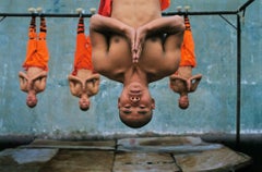 Vintage Shaolin Monks Training. Zhengzhou. China