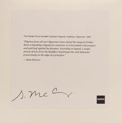 The Golden Rock Beneath Kyaiktiyo Pagoda, Kyaiktiyo, Myanmar, 1994 by Steve McCu