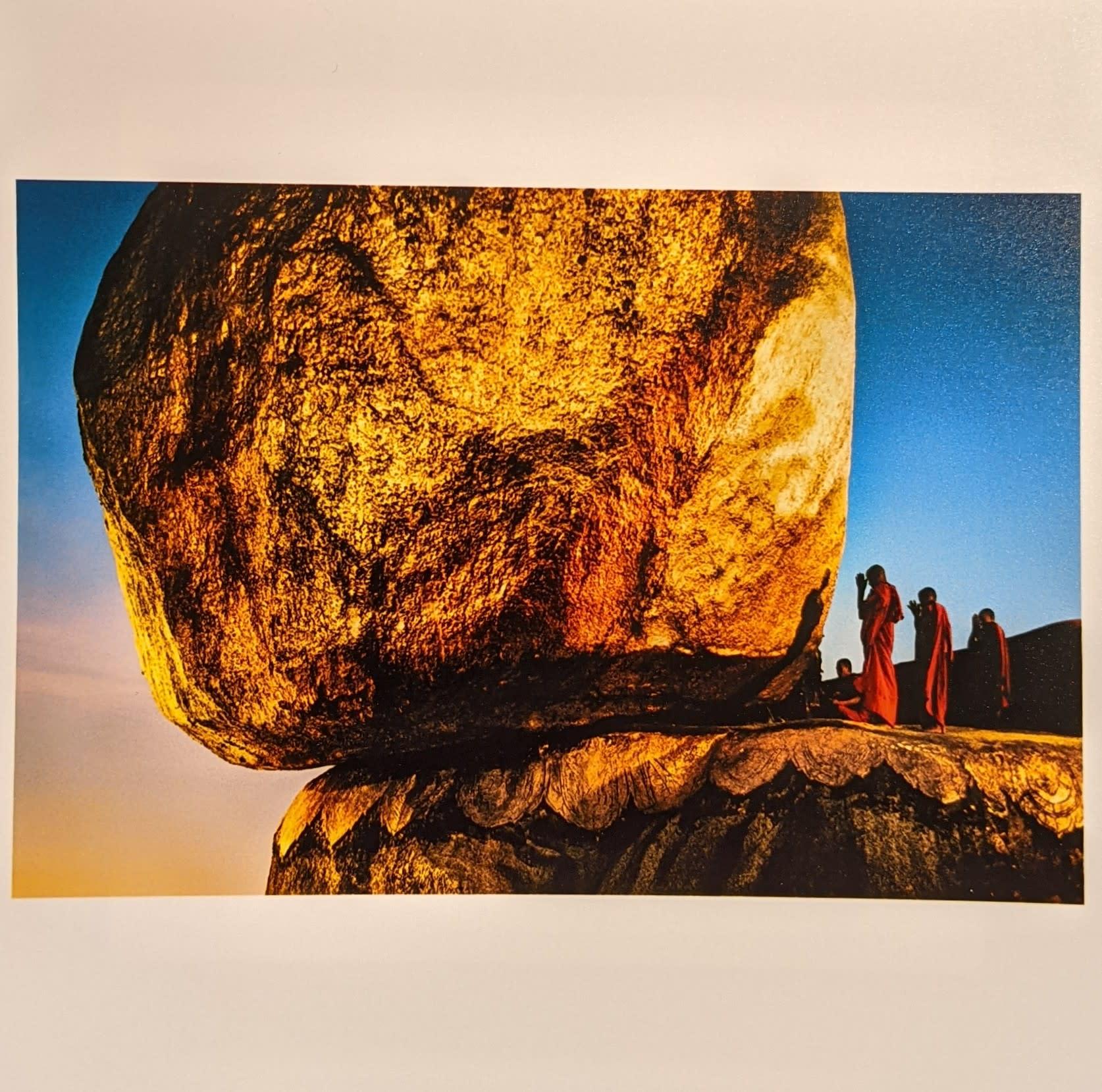 Steve McCurry Color Photograph - The Golden Rock Beneath Kyaiktiyo Pagoda, Kyaiktiyo, Myanmar, 1994 by Steve McCu