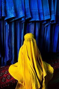 Woman in Canary Burqa by Steve McCurry, 2002, Digital C-Print, Photography