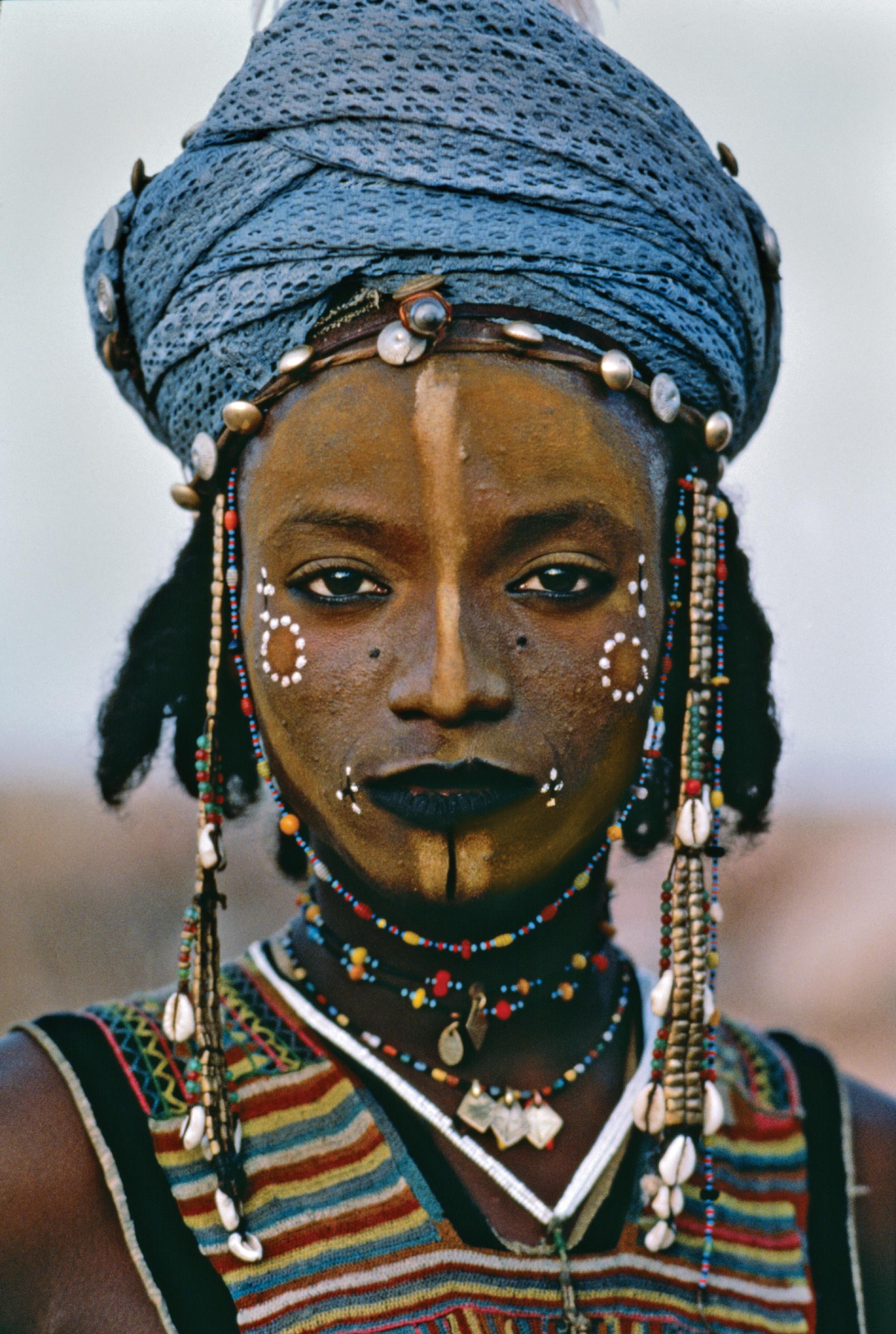 Steve McCurry Portrait Photograph - Young Wodaabe Man, Niger