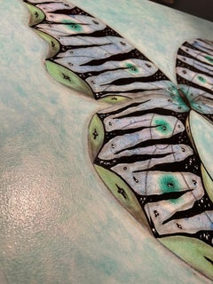 Original butterfly oil painting by prominent & searchable artist Steve McElroy.