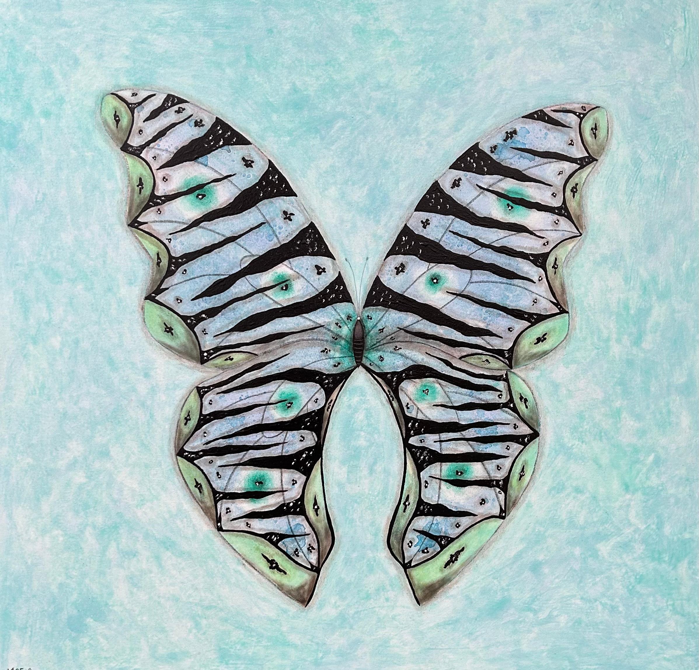 

"Butterfly", dipinto originale a olio su tela di Steve McElroy, 2024.  Le farfalle rappresentano da sempre la nuova vita, i nuovi inizi e gli aspetti positivi dell'amore e della vita.  Questo dipinto è grande e dettagliato, con una dimensione di