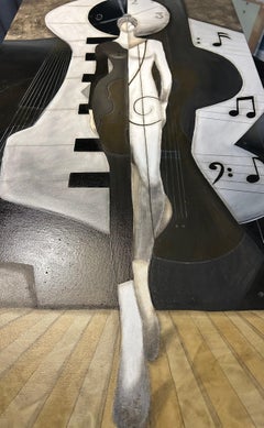 "Concerto" oil on canvas original abstract oil painting by Steve McElroy