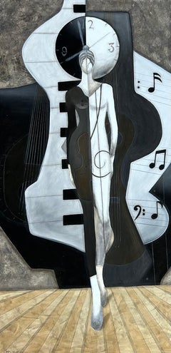 "Concerto" oil on canvas original abstract oil painting by Steve McElroy