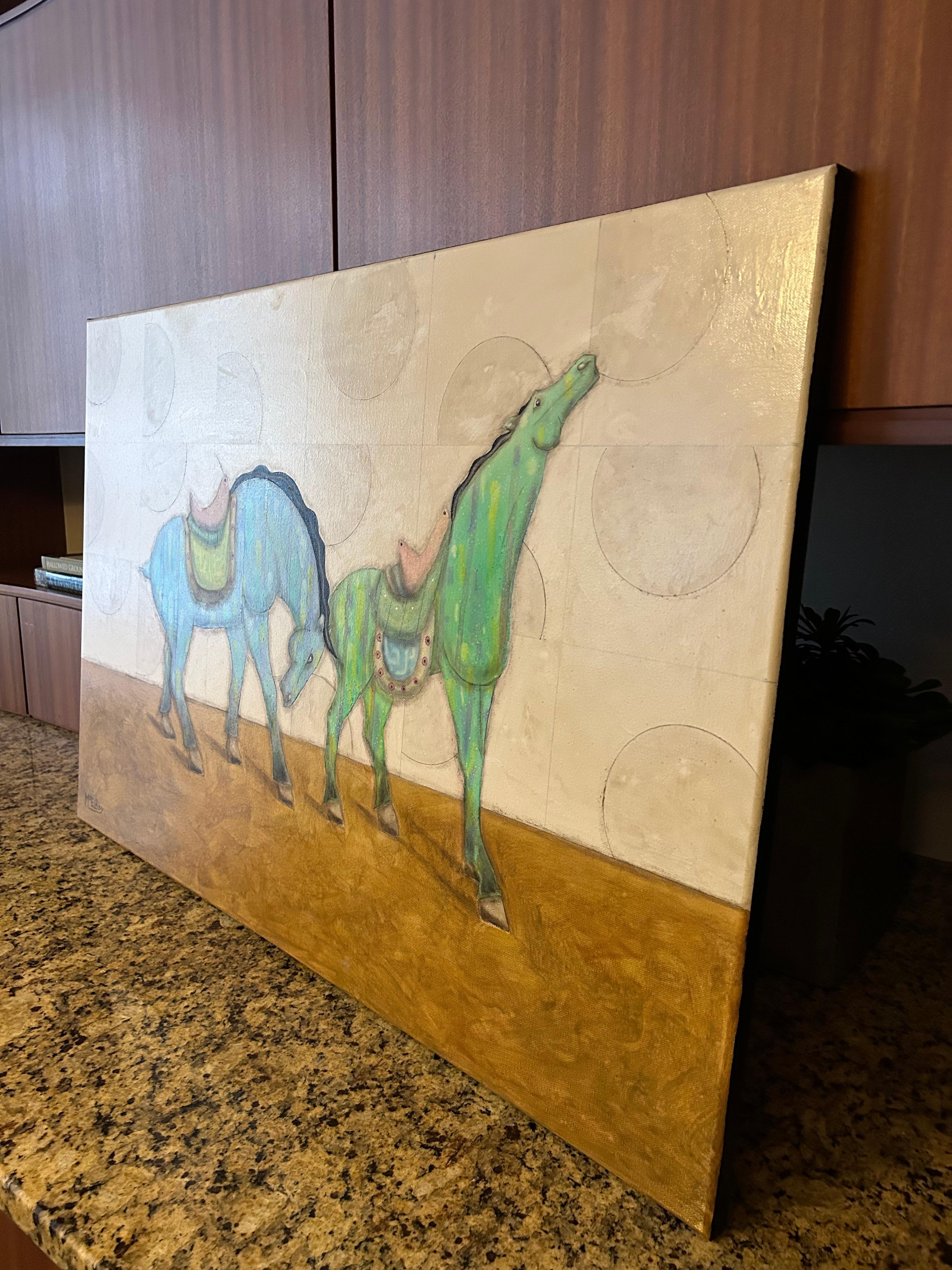 Dipinto a olio originale dell'artista Steve McElroy, famoso e ricercato. in vendita 7