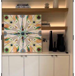 "Into the Garden" Kaleidoscope-inspired original oil painting by Steve McElroy