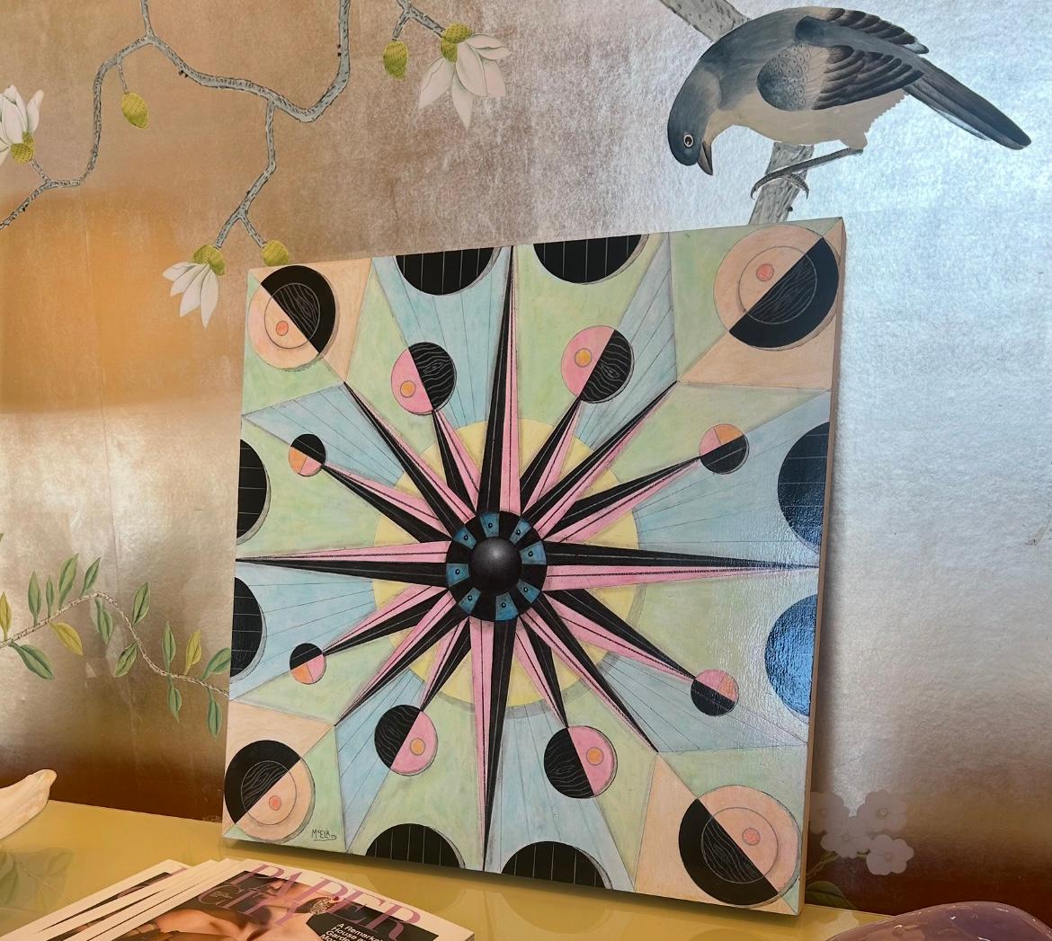 Original abstract oil painting by easily searchable artist Steve McElroy. For Sale 1