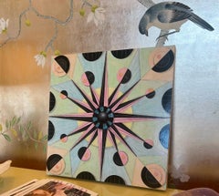 Original abstract oil painting by easily searchable artist Steve McElroy.