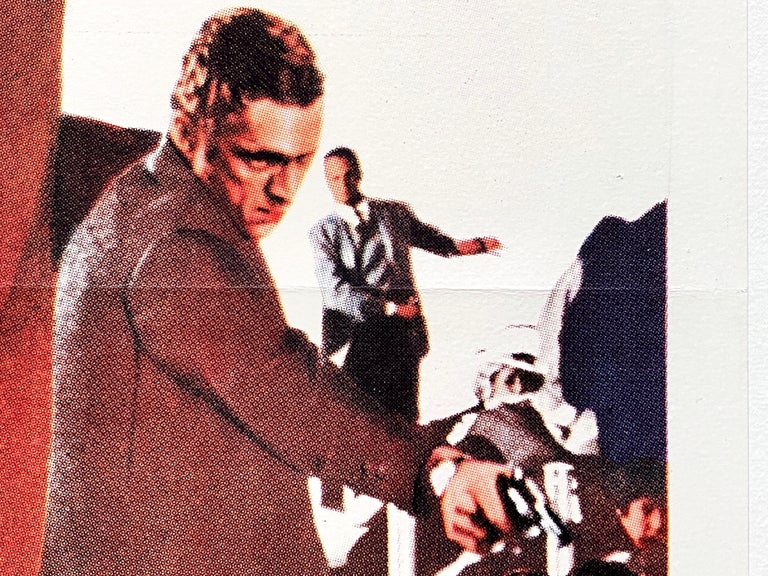 Steve McQueen 'Bullitt' Original Vintage Movie Poster, Japanese, 1968 For Sale 7