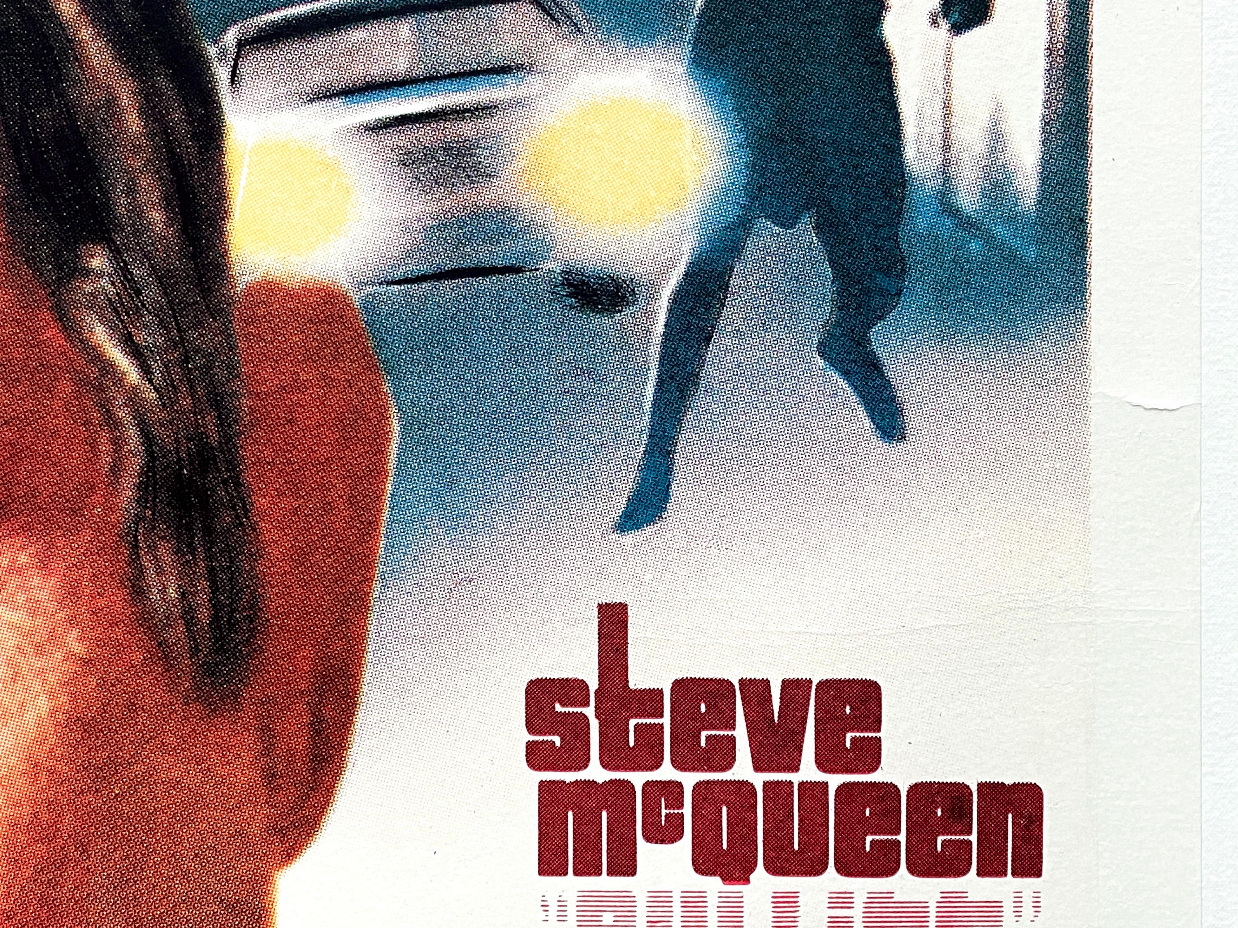 Steve McQueen 'Bullitt' Original Vintage Movie Poster, Japanese, 1968 For Sale 5