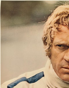 STEVE McQUEEN IN LE MANS Original Vintage Car Auto Racing German Movie Poster