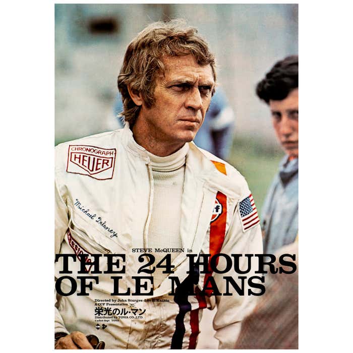 Steve McQueen 'Le Mans' Original Vintage Movie Poster, Japanese, 1971 ...