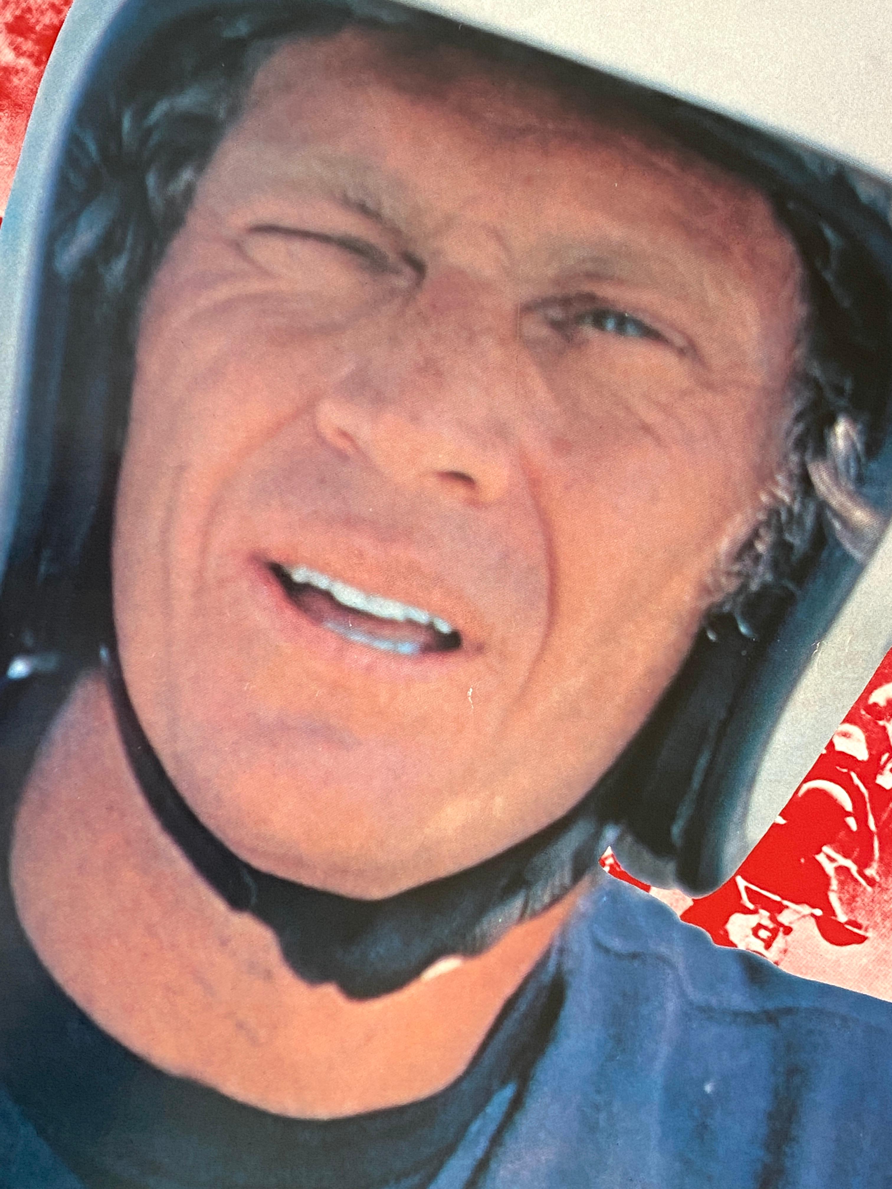 Post-Modern Steve McQueen 'On Any Sunday' Original Vintage Japanese B2 Movie Poster, 1972 For Sale