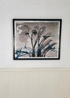 « La santé de la planète n° 621 »  X-ray orchidée d'origine avec surpeinture bleue
