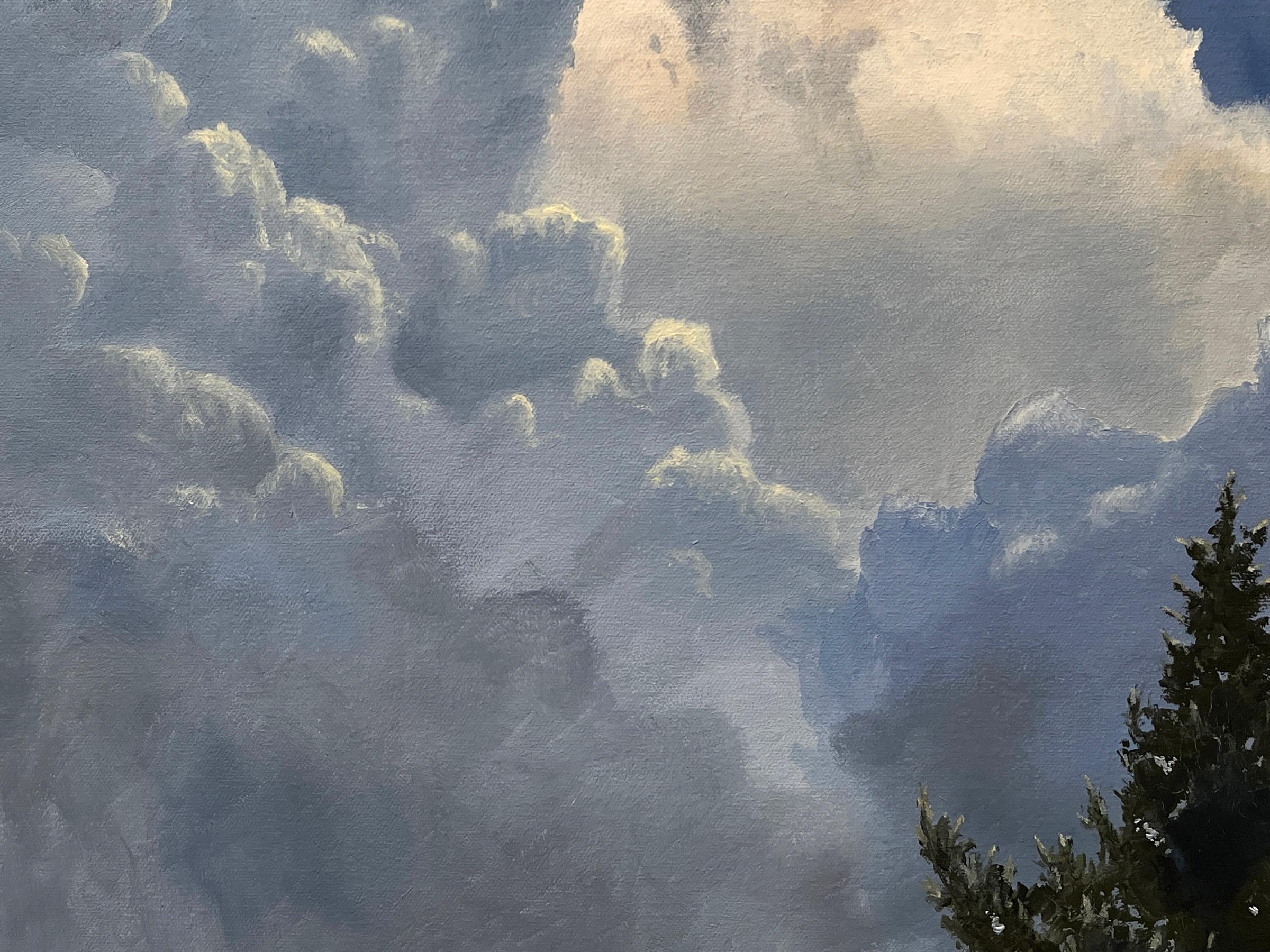 PAESAGGIO CON ALBERO - Contemporaneo / Realismo / Nuvole 2