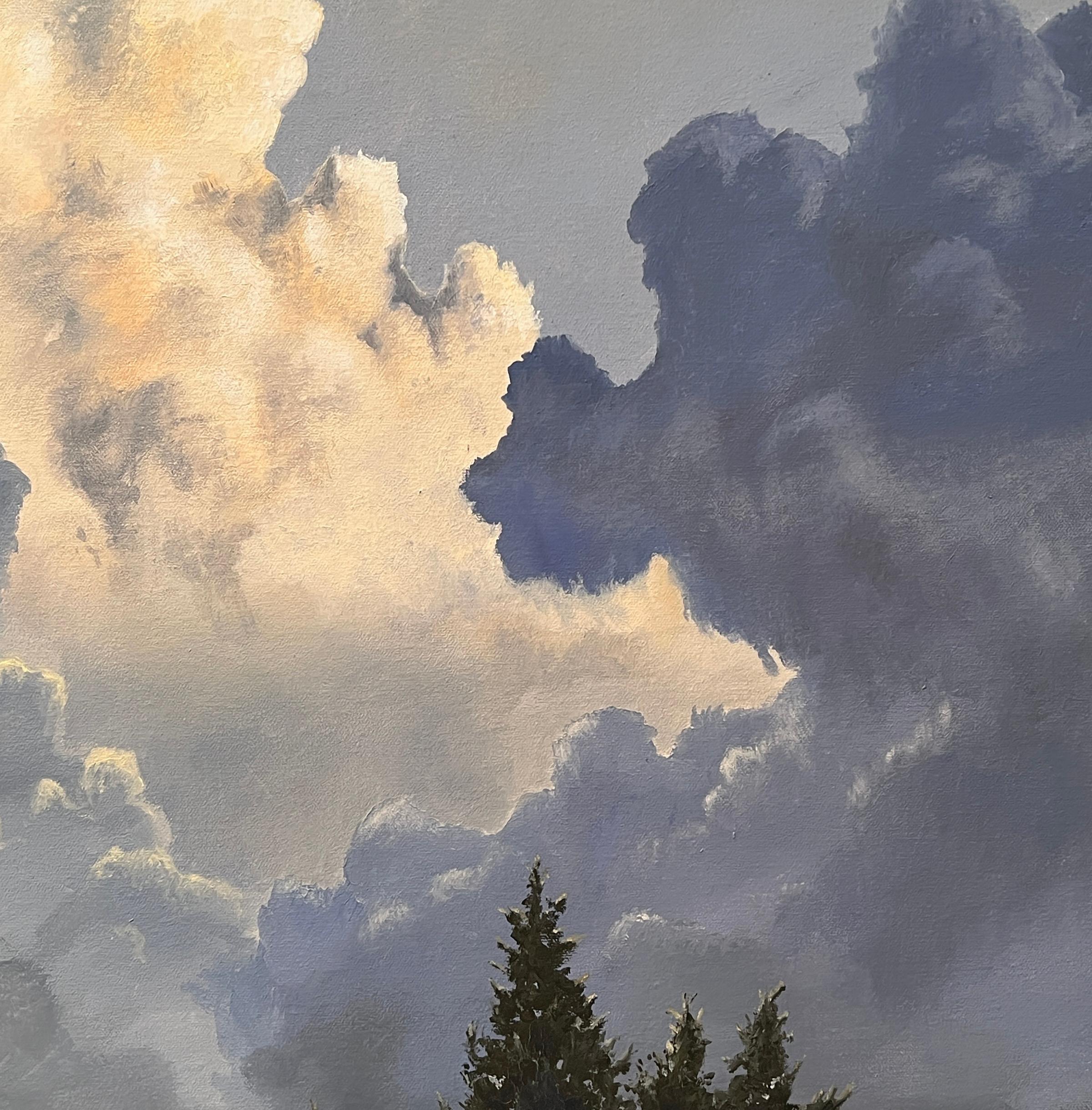 PAESAGGIO CON ALBERO - Contemporaneo / Realismo / Nuvole 3