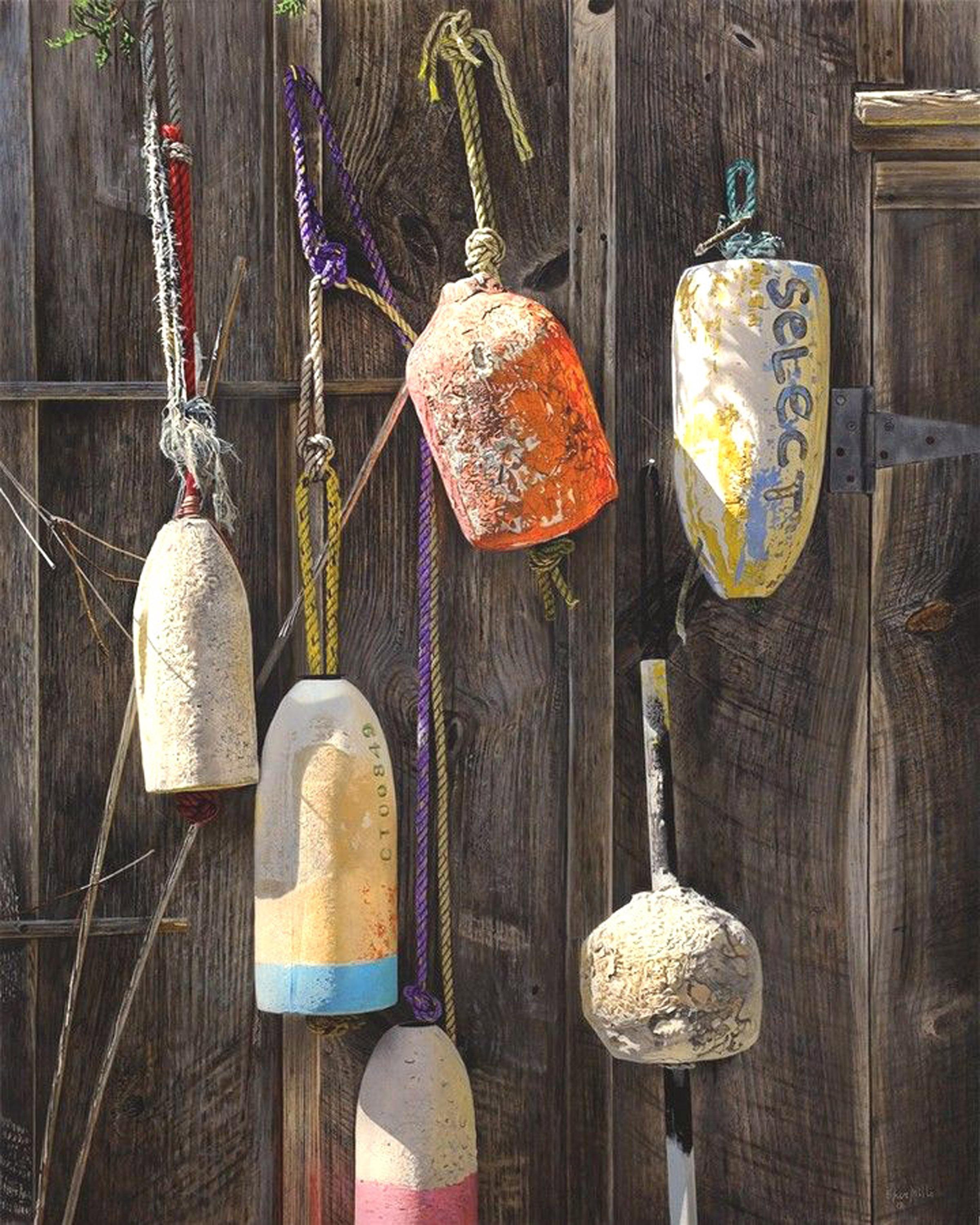 Steve Mills Still-Life Painting - RETIRED - Contemporary Realism / Photorealism / Beach House / Sailing / Buoys