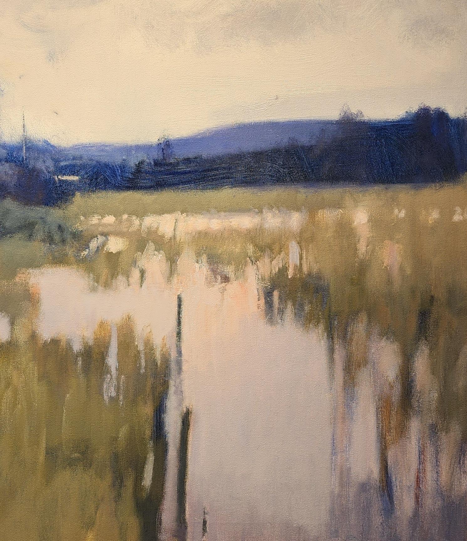 Reflejos del pantano II  Paisaje de Texas  Aceite  Impresionismo - Painting de Steve Parker