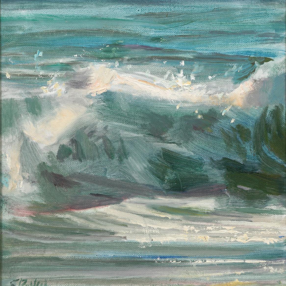 Breaking Wake - Paesaggio della costa del Pacifico - dipinti di piccole dimensioni 10