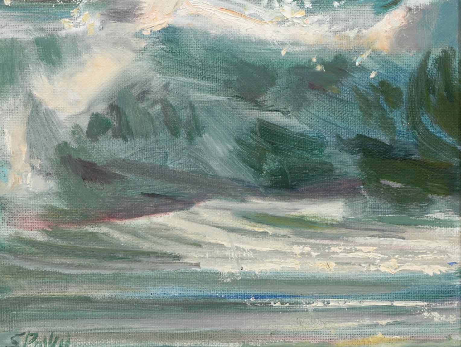 Breaking Wake - Paesaggio della costa del Pacifico - dipinti di piccole dimensioni 10