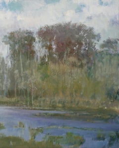 Passing Light , Texas Landscape, Oil, American Impressionism, 30X40 Shadows