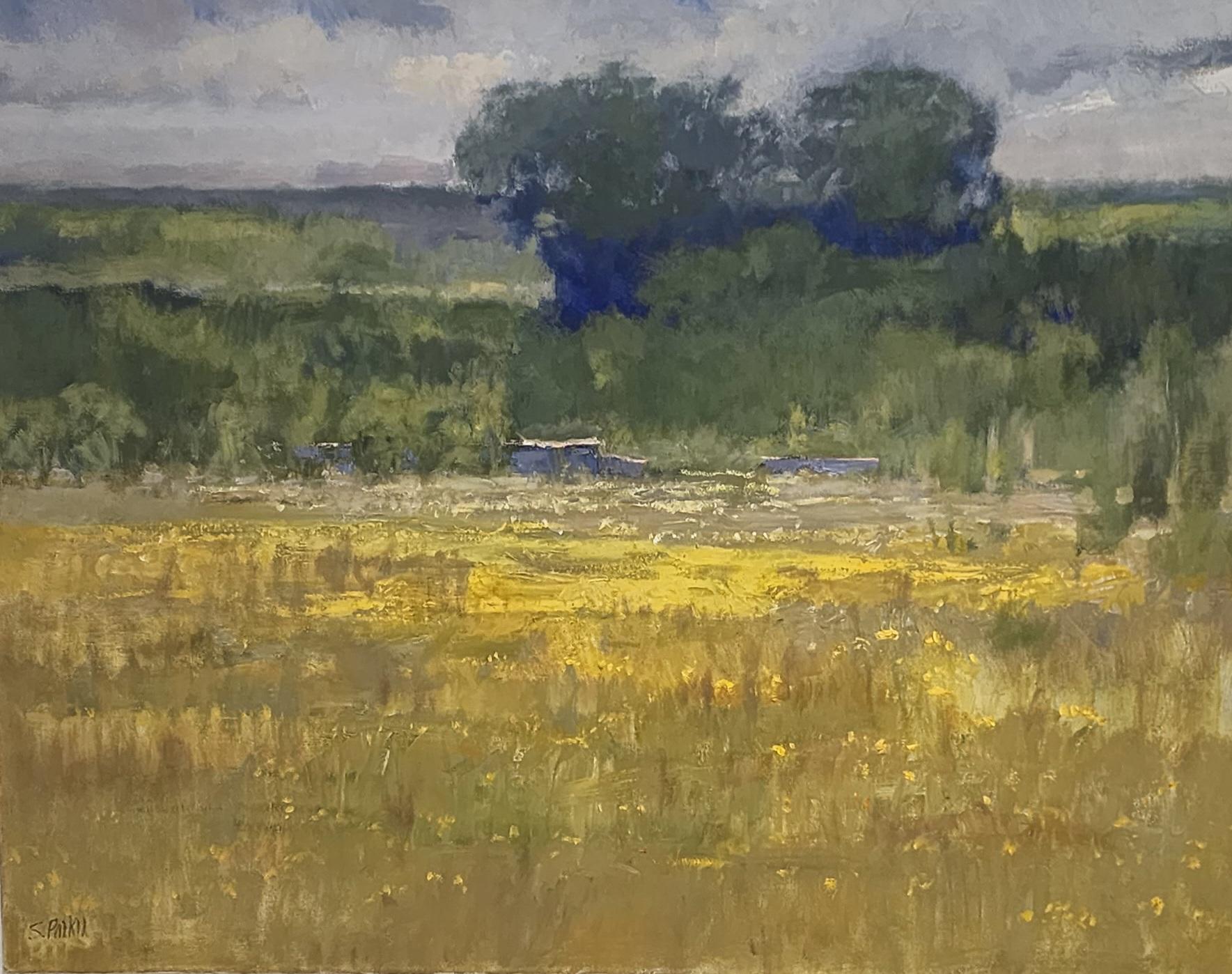 Sanctuary Texas landscape oil painting Contemporary Impressionistic style For Sale 6