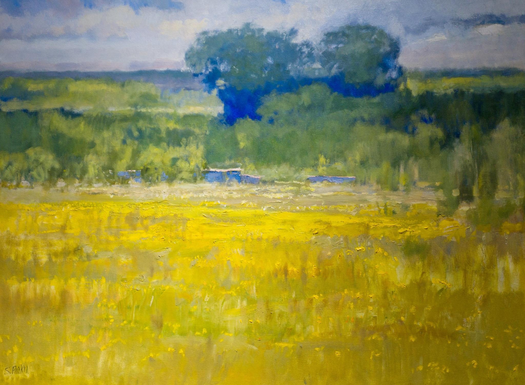 Sanctuary Texas landscape oil painting Contemporary Impressionistic style For Sale 4
