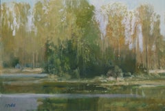 Spring Cove  Texas Landscape American Impressionism   24" x 36"  Lake Conroe