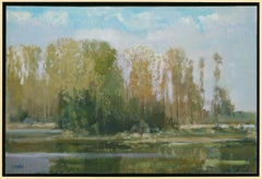 Spring Cove  Texas Landschaft des amerikanischen Impressionismus   24" x 36"  Conroe-See