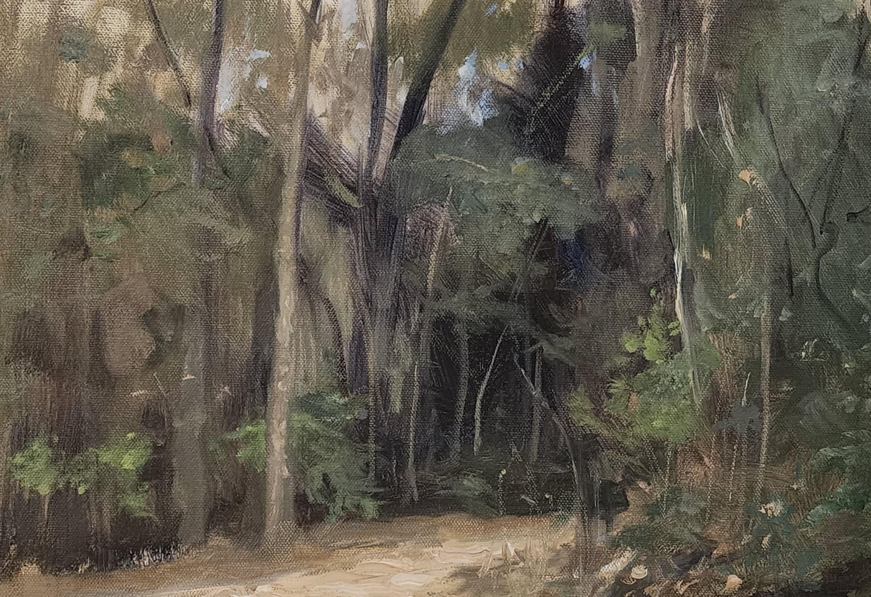 Primavera I, Houston Arboretum, Olio su tela, Cornice, Paesaggio texano, Texas Artis 3