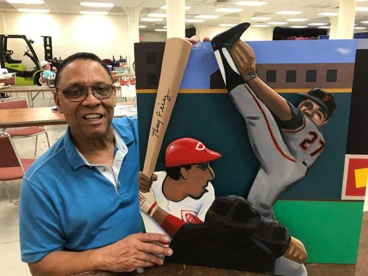 'The Dominican Dandy' Tony Perez vs Juan Marichal Baseball Painting 1